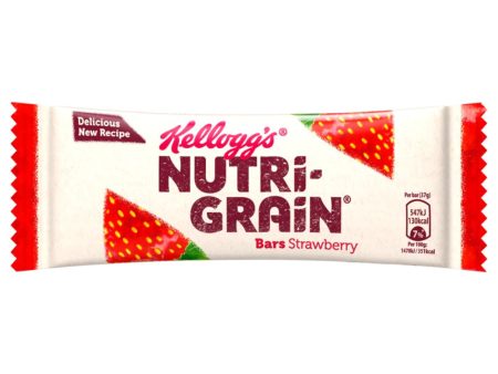 KELLOGG S NUTRI-GRAIN SOFT & FRUITY STRAWBERRY BARS (37g) x 25 Cheap