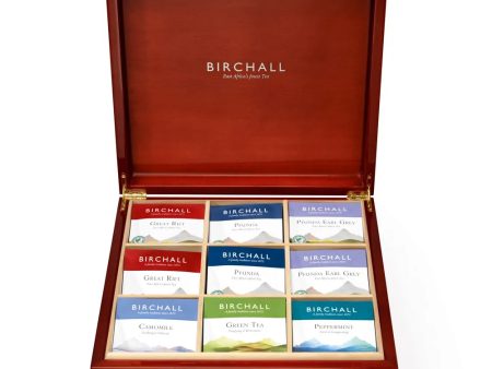 BIRCHALL TEA 6 COMPARTMENT WOODEN DISPLAY BOX Supply