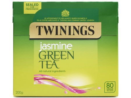 TWININGS GREEN TEA & JASMINE TEA BAGS (80 bags) x 4 Online now