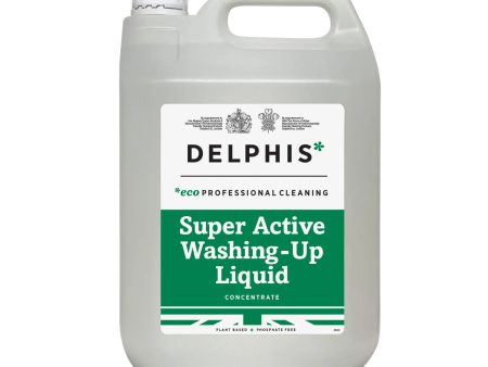 DELPHIS ECO SUPER LOW ACTIVE 7% READY TO USE WASHING UP LIQUID (5L) x 1 For Cheap