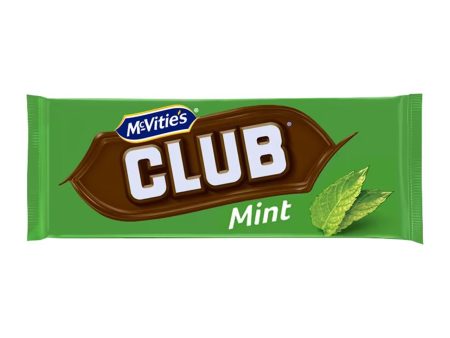 JACOB S CLUB BISCUIT BARS MINT CREAM (22g) x 60 on Sale