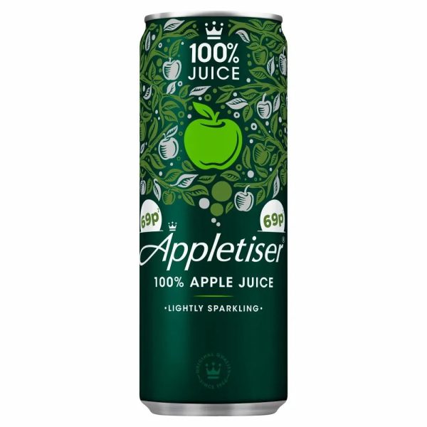 APPLETISER SPARKLING APPLE JUICE CANS (250ml) x 24 Cheap