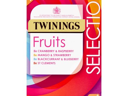 TWININGS FRUITS SELECTION ENVELOPES (20 bags) Online Hot Sale