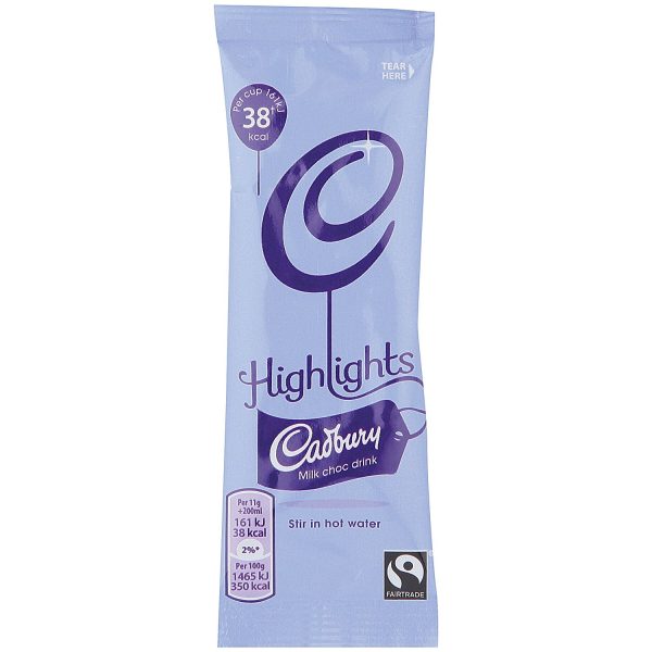 CADBURY HIGHLIGHTS HOT CHOCOLATE STICKS (11g) x 30 Cheap