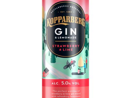 KOPPARBERG GIN & LEMONADE STRAWBERRY & LIME SINGLE CAN (250ml) Online Sale