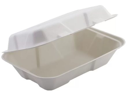 BAGASSE CLAM SHELL 2CPT (9X6 ) Online now