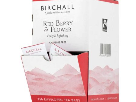 BIRCHALL RED BERRY & FLOWER ENV PLANT BASED TEA BAGS (250 bags) For Sale