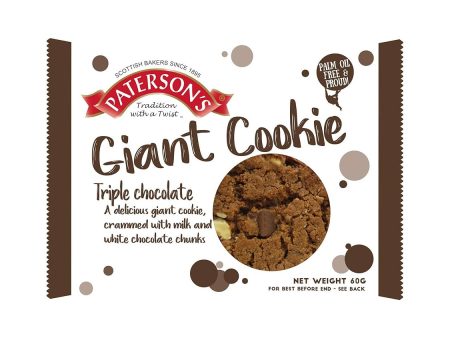 PATERSON GIANT TRIPLE CHOC COOKIE (60g) x 18 Sale