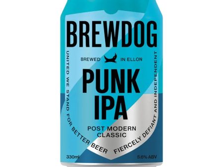 BREWDOG PUNK IPA BEER CANS (330ml) x 24 Online Hot Sale