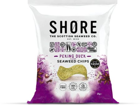 SHORE PEKING DUCK SEAWEED CHIPS (25g) x 14 For Sale