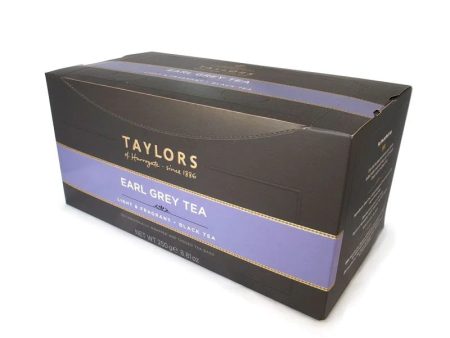 TAYLORS OF HARROGATE EARL GREY ENVELOPE & TAG (100 BAGS) Online Hot Sale