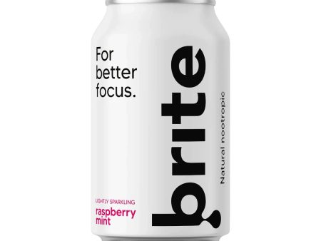 BRITE RASPBERRY MINT CANS (330ml) x 24 For Sale