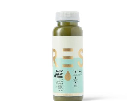 PRESS - COLD PRESS DAILY SWEET GREENS JUICE BOTTLES (250ml) x 6 Supply