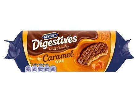 MCVITIE S MILK CHOCOLATE CARAMEL DIGESTIVES (250g) x 15 Online now