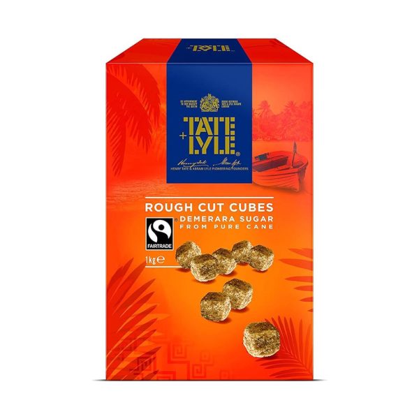 TATE & LYLE DEMERARA FAIRTRADE ROUGH CUT SUGAR CUBES (1KG) Sale