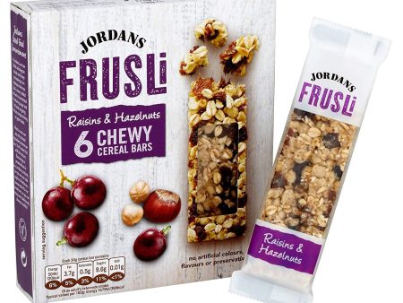 JORDANS FRUSLI RAISIN & HAZELNUT CEREAL BARS (30g) x 36 Hot on Sale