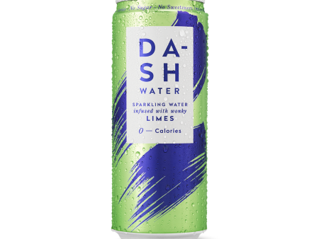 DASH WATER LIME SPARKLING WATER CANS (330ml) x 12 Cheap