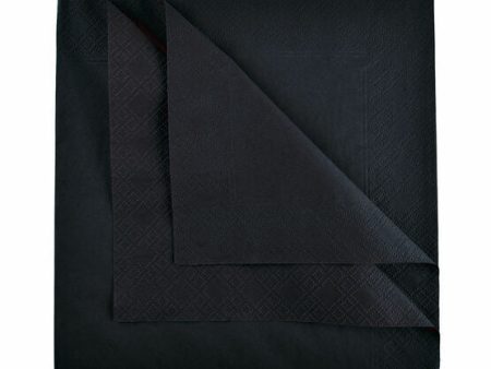 2 PLY 33cm NAPKINS BLACK x 2000 Hot on Sale