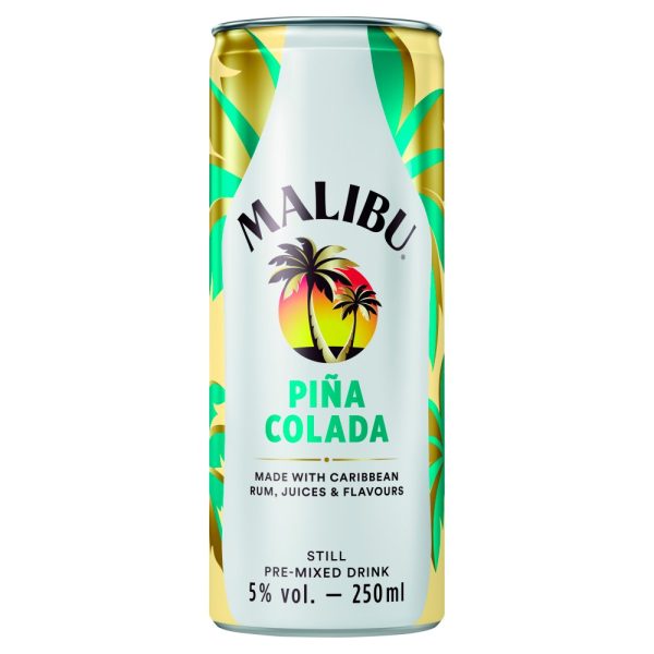 MALIBU PINA COLADA CANS (250ml) x 12 on Sale