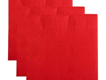 DUNILIN 40cm RED NAPKINS x 500 Sale