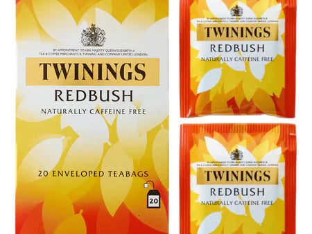 TWININGS REDBUSH TAG & ENVELOPE TEA BAGS (20 bags) Online Sale