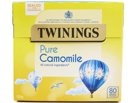 TWININGS PURE CAMOMILE LOOSE TEA BAGS (80 bags) x 4 Online Sale