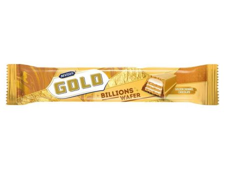 MCVITIES BILLIONS WAFER GOLDEN CARAMEL CHOCOLATE BARS (39g) x 24 Fashion