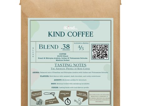 THE KIND CO BLEND .38 50 50 ARABICA ROBUSTA WHOLEBEAN COFFEE (1kg) x 6 Supply