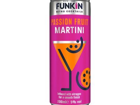 FUNKIN PASSIONFRUIT MARTINI COCKTAIL SINGLE CAN (250ml) Online Hot Sale