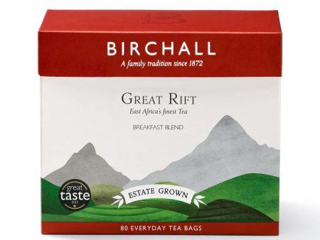 BIRCHALL GREAT RIFT BREAKFAST BLEND EVERYDAY TEA BAGS (80 bags) Discount