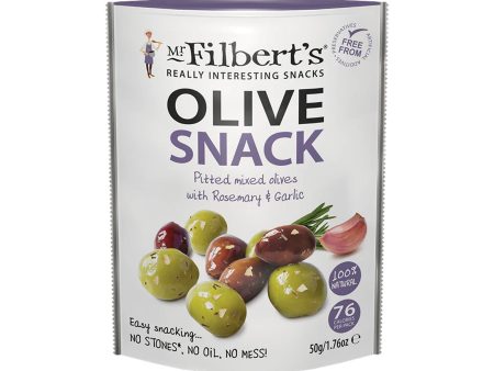 MR FILBERTS MIXED OLIVES WITH ROSEMARY & GARLIC (50g) x 12 Sale