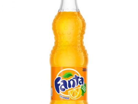 FANTA ORANGE GLASS BOTTLES (330ml) x 24 Cheap