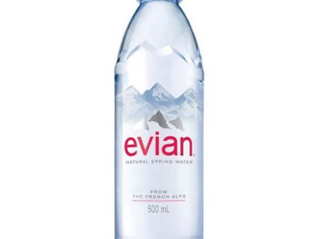 EVIAN SPRING WATER - PLASTIC BOTTLES (500ml) x 24 Online Hot Sale