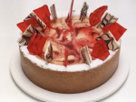 Marks Quality Cakes 11” Raspberry & White Chocolate Cheesecake on Sale