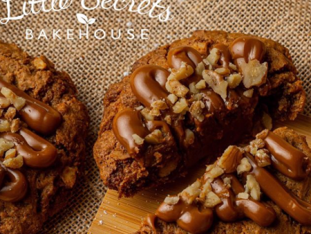 Little Secrets Bakehouse Gluten Free Banana Bread Dulce De Leche & Walnut Loaded Cookie on Sale