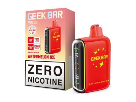 Geek Bar Watermelon Ice Zero Nic Fashion