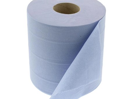 BLUE 2 PLY CENTRE FEED ROLL (150m) Online now