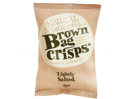 BROWN BAG LIGHTLY SALTED CRISPS (40g) x 20 Supply