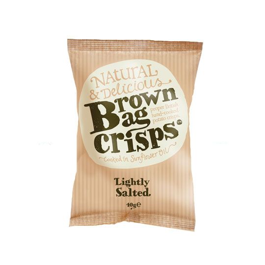 BROWN BAG LIGHTLY SALTED CRISPS (40g) x 20 Supply