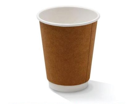 Pac Trading 12oz Double Walled Kraft Cup Online Hot Sale