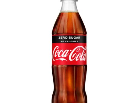 COCA-COLA ZERO PLASTIC BOTTLES (500ml) x 12 on Sale