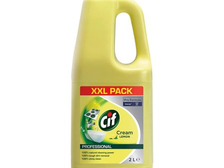 CIF PROFESSIONAL CREAM CLEANER LEMON (2L) on Sale