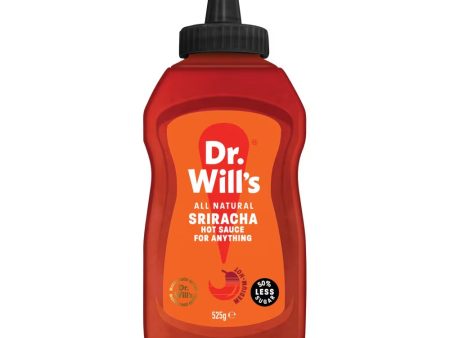 DR WILL S ALL NATURAL SRIRACHA HOT SAUCE SQUEEZY TUBE (525g) on Sale