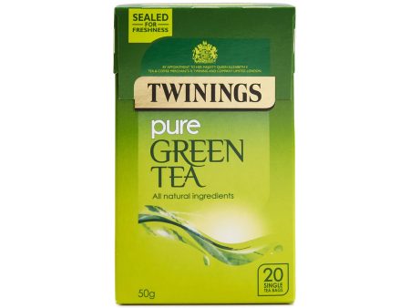 TWININGS PURE GREEN TEA TAG & ENVELOPE TEA BAGS (20 bags) Supply