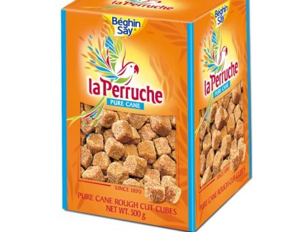 LA PERRUCHE ROUGH CUT BROWN PURE CANE SUGAR CUBES (500g) Supply