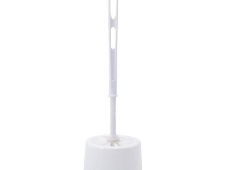 PLASTIC TOILET BRUSH & HOLDER WHITE Online