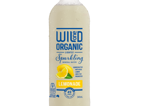 Wild One Organic Sparkling Mineral Water Lemonade 12x345ml Cheap