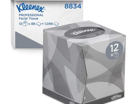 KLEENEX WHITE FACIAL TISSUE CUBES (90-sheets) x 12 For Discount