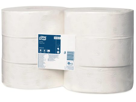 TORK PREMIUM 2 PLY 9.5cm MINI JUMBO TOILET ROLLS (170m) x 12 Supply