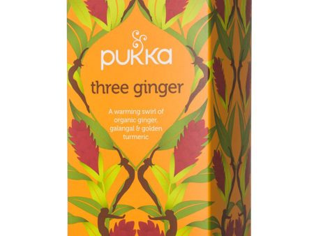 PUKKA THREE GINGER ORGANIC TEA (20 bags) on Sale